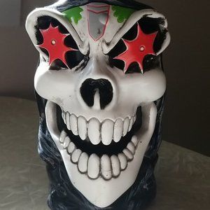 Monster Jam Grave Digger Truck Sculpted Skeleton Mug 6" Tall